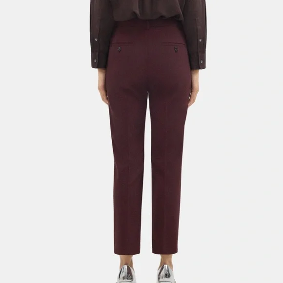 Theory stretch wool slim cropped  Pants - Picture 3 of 4